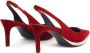 Giuseppe Zanotti Virgyn fluwelen pumps Rood - Thumbnail 3