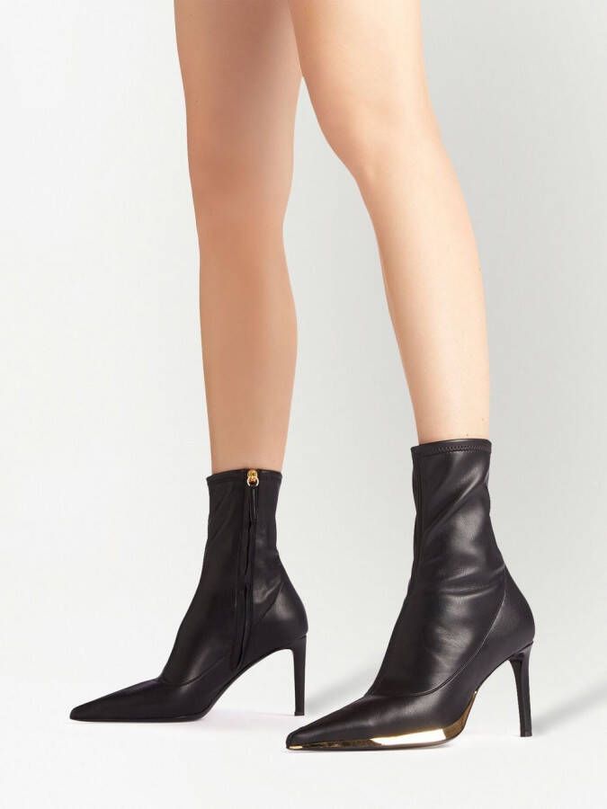 Giuseppe Zanotti Virgyn Stretch enkellaarzen Zwart