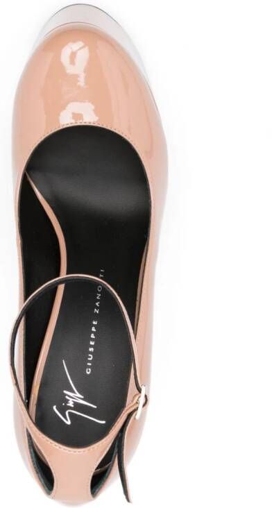 Giuseppe Zanotti Yana pumps met plateauzool Beige