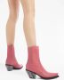 Giuseppe Zanotti Yanhira leren laarzen Roze - Thumbnail 5