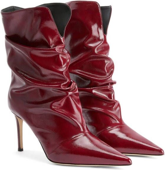 Giuseppe Zanotti Yunah slouchy laarzen Rood