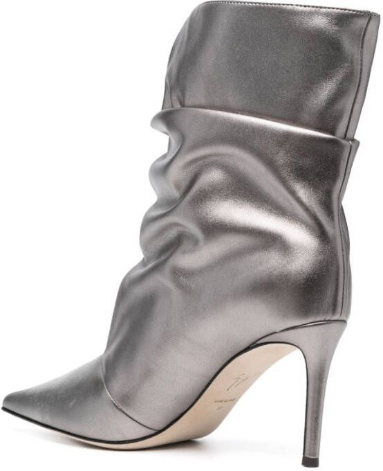 Giuseppe Zanotti Yunah slouchy laarzen Zilver