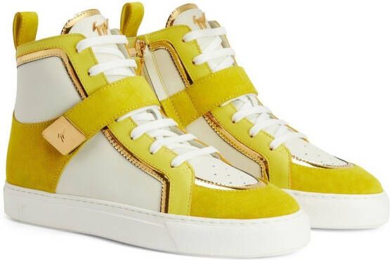 Giuseppe Zanotti Zenas high-top sneakers Geel