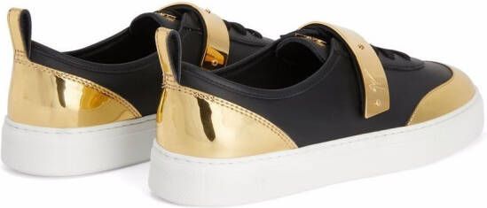 Giuseppe Zanotti Zenas leren sneakers Zwart