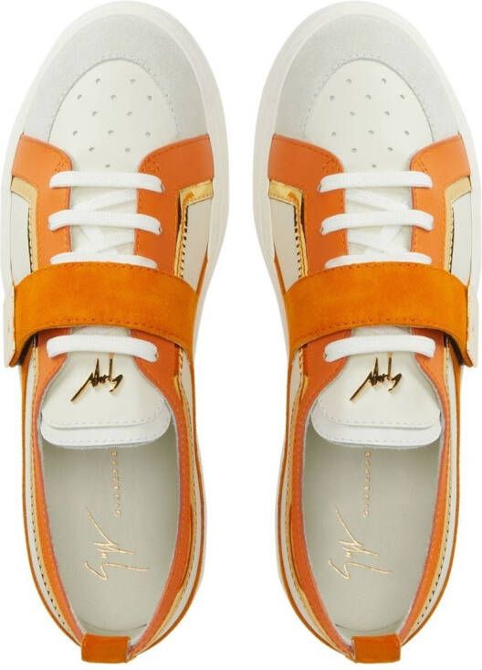 Giuseppe Zanotti Zenas low-top sneakers Oranje