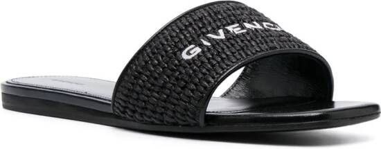 Givenchy 4G geweven muiltjes Zwart