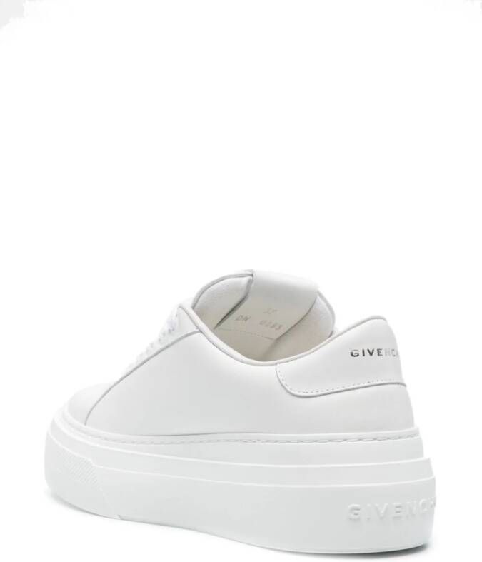 Givenchy City leren sneakers met plateauzool Wit