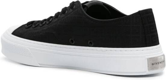 Givenchy City Low sneakers met logo jacquard Zwart