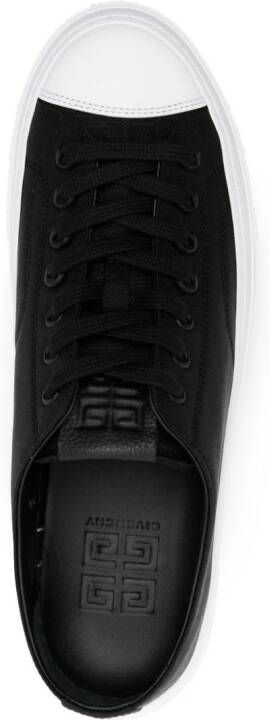 Givenchy City Low sneakers met logo jacquard Zwart