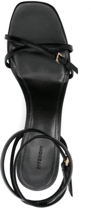 Givenchy G Cube sandalen met veren Zwart
