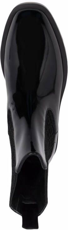 Givenchy Glanzende enkellaarzen Zwart