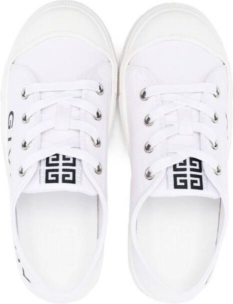 Givenchy Kids 4G sneakers met logoprint Wit