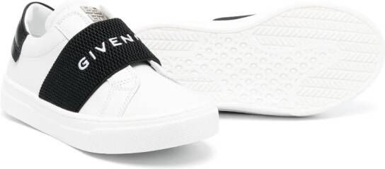 Givenchy Kids Sneakers met logoband Wit