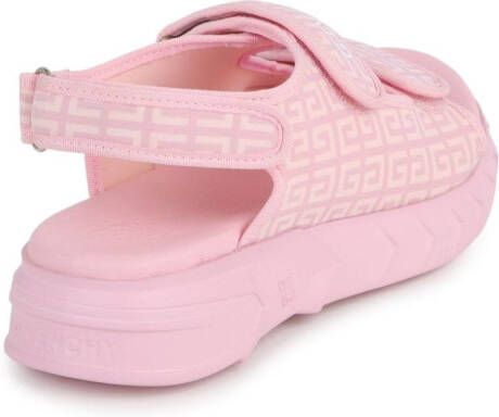 Givenchy Kids Sandalen met klittenband met 4G print Roze