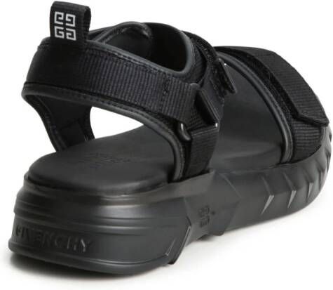 Givenchy Kids Sandalen met klittenband Zwart