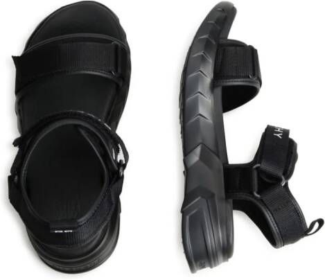 Givenchy Kids Sandalen met klittenband Zwart