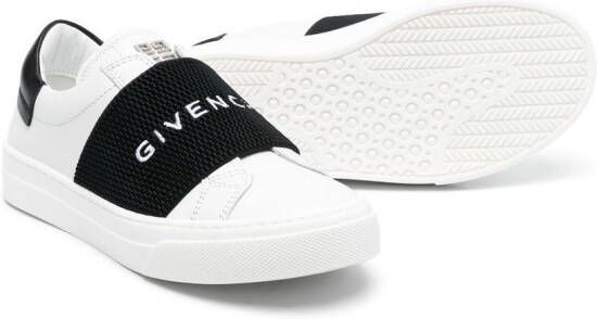 Givenchy Kids Sneakers met geborduurd logo Wit