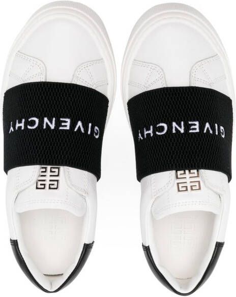 Givenchy Kids Sneakers met logobandje Wit