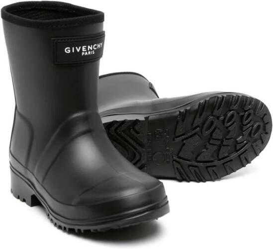 Givenchy Kids Wellington laarzen met logopatch Zwart