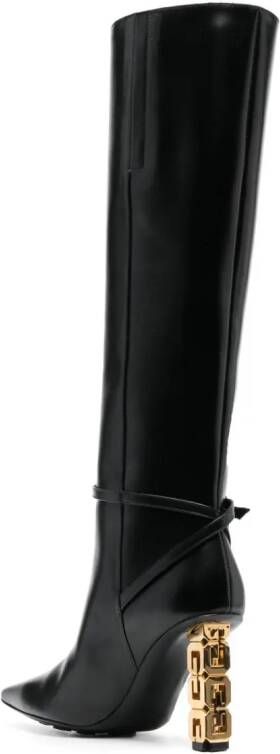Givenchy Knielaarzen met logo Zwart