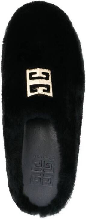 Givenchy Lammy slippers Zwart