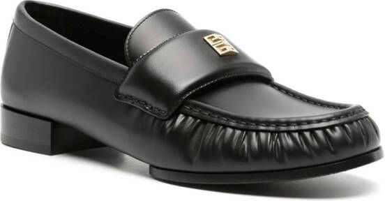 Givenchy Leren loafers met ruches Zwart