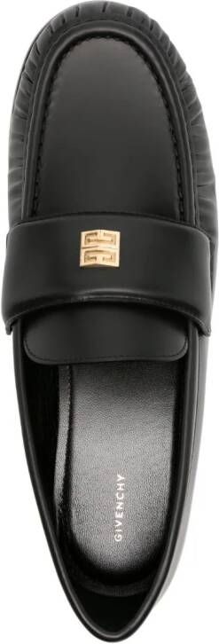 Givenchy Leren loafers met ruches Zwart