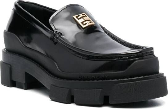 Givenchy Loafers met logoplakkaat Zwart