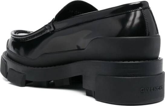 Givenchy Loafers met logoplakkaat Zwart