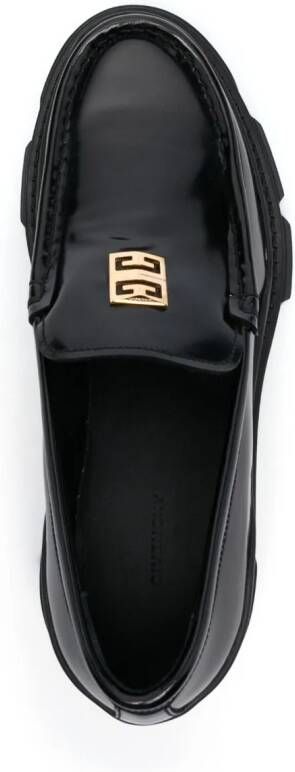 Givenchy Loafers met logoplakkaat Zwart