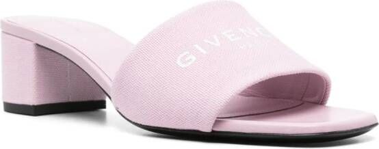 Givenchy Muiltjes met logoprint Roze