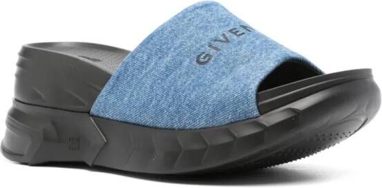 Givenchy Marshmallow sandalen met plateauzool Blauw