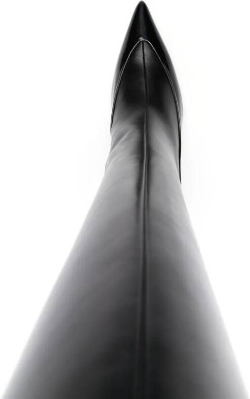 Givenchy Raven 80mm leren laarzen Zwart
