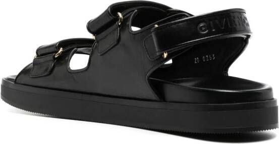 Givenchy Sandalen met logoplakkaat Zwart