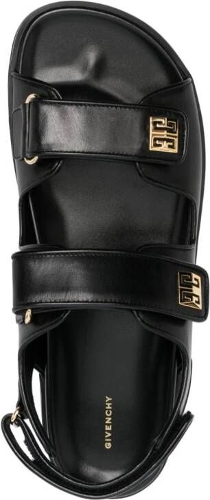 Givenchy Sandalen met logoplakkaat Zwart