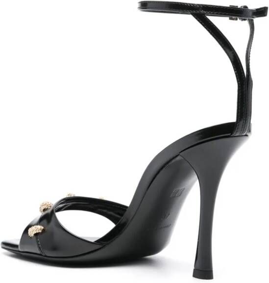 Givenchy Sandalen verfraaid met kristal (100 mm) Zwart