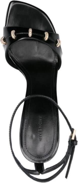 Givenchy Sandalen verfraaid met kristal (100 mm) Zwart