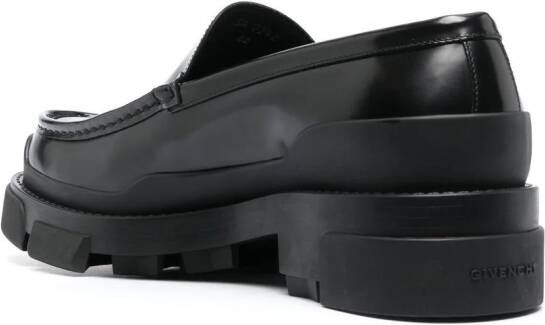 Givenchy Loafers met logo-reliëf Zwart