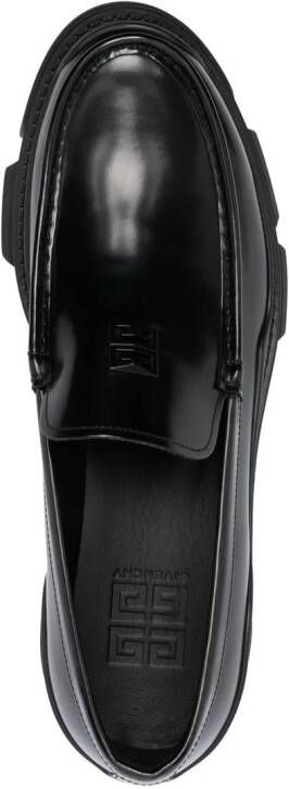 Givenchy Loafers met logo-reliëf Zwart