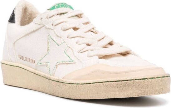 Golden Goose Ball Star low-top canvas sneakers Beige