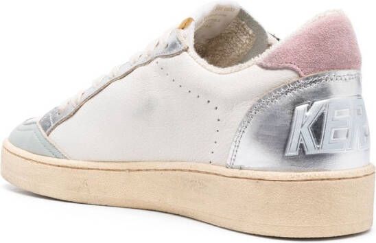 Golden Goose Ball Star low-top leather sneakers Wit