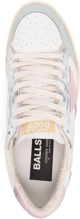 Golden Goose Ball Star low-top leather sneakers Wit