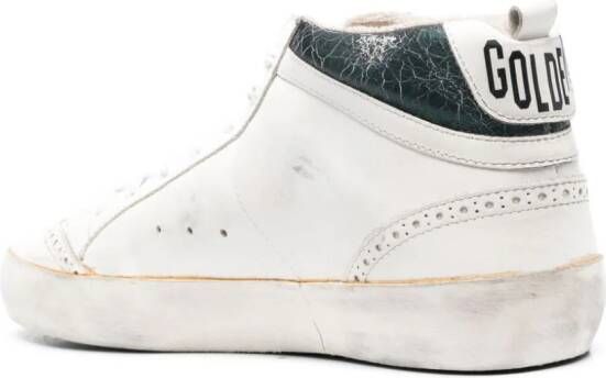 Golden Goose Mid Star sneakers met gebarsten effect Beige