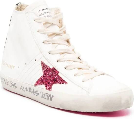 Golden Goose Francy high-top sneakers Wit