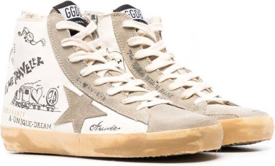 Golden Goose Francy Journey high-top sneakers Wit