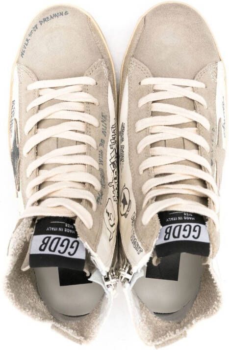 Golden Goose Francy Journey high-top sneakers Wit