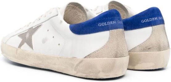 Golden Goose Super-Star gerafelde sneakers Wit