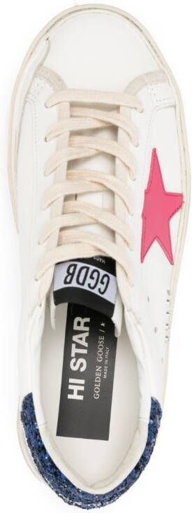 Golden Goose Hi Star sneakers met plateauzool Wit