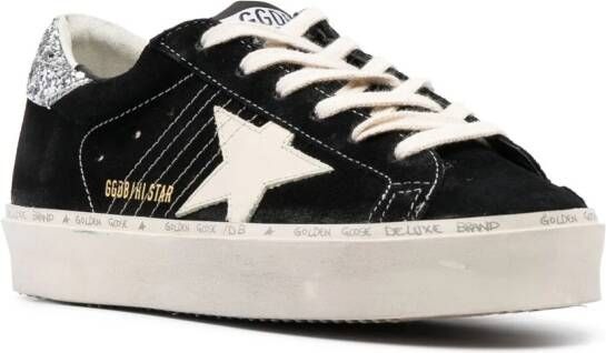 Golden Goose Hi Star sneakers met glitters Zwart