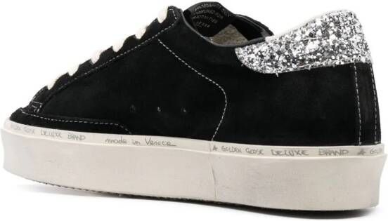 Golden Goose Hi Star sneakers met glitters Zwart